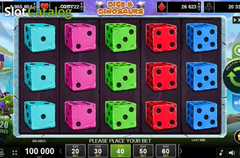 Οθόνη2. Dice & Dinosaurs Κουλοχέρης