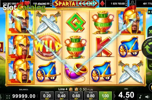 Οθόνη2. 20 Sparta Legend Κουλοχέρης 