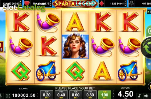 Οθόνη3. 20 Sparta Legend Κουλοχέρης 