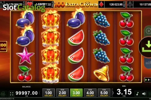 Οθόνη3. 100 Extra Crown Κουλοχέρης