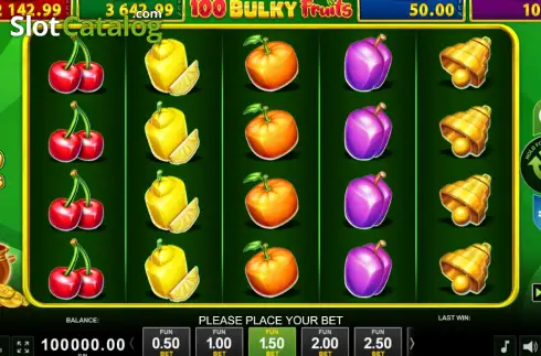 Οθόνη2. 100 Bulky Fruits Golden Coins Link Κουλοχέρης