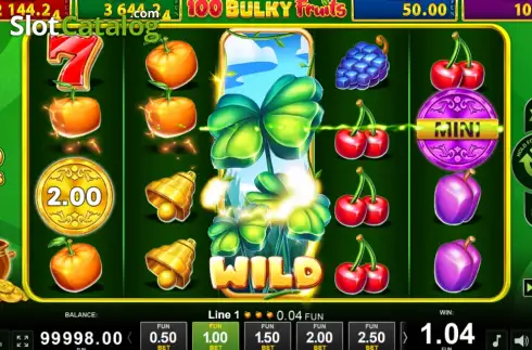 Οθόνη3. 100 Bulky Fruits Golden Coins Link Κουλοχέρης