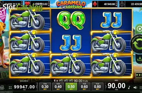 Οθόνη3. Caramelo Sortudo Κουλοχέρης 