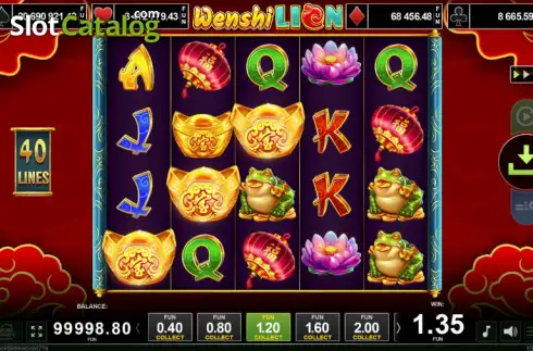 Οθόνη3. 40 Wenshi Lion Κουλοχέρης