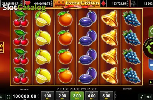 Οθόνη2. 100 Extra Crown 6 Reels Κουλοχέρης