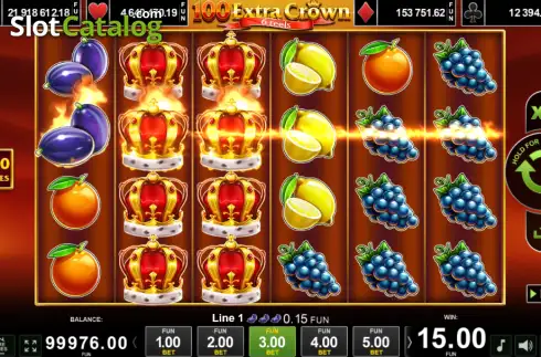 Οθόνη3. 100 Extra Crown 6 Reels Κουλοχέρης
