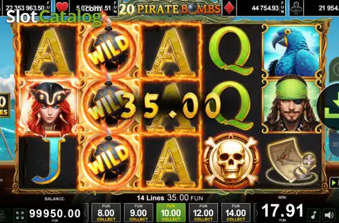 Οθόνη3. 20 Pirate Bombs Κουλοχέρης