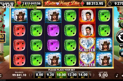 Οθόνη2. Latin Heart Dice Κουλοχέρης