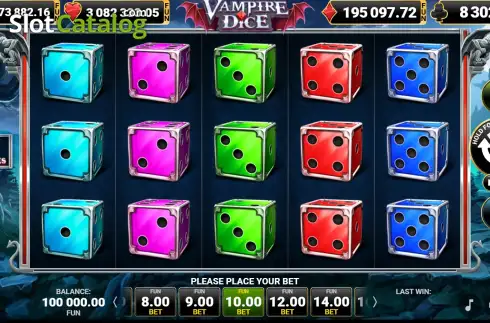 Οθόνη2. Vampire Dice Κουλοχέρης 