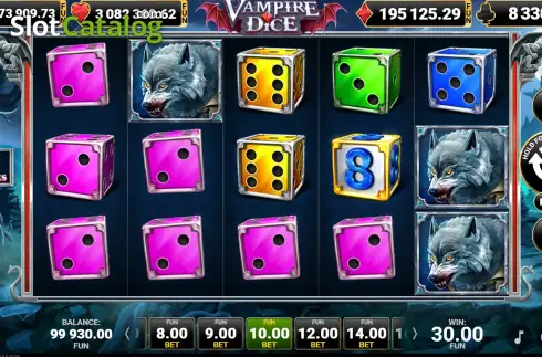 Οθόνη3. Vampire Dice Κουλοχέρης 