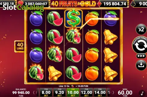 Οθόνη3. 40 Fruits & Gold Κουλοχέρης