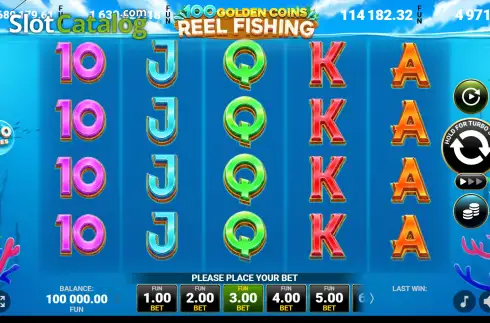Οθόνη2. 100 Golden Coins: Reel Fishing Κουλοχέρης