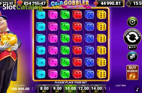 Οθόνη2. Coin Gobbler Dice Edition Κουλοχέρης