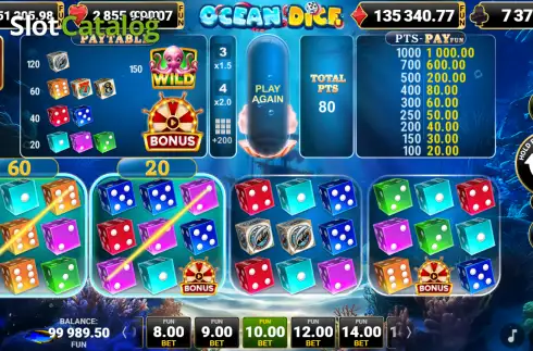 Οθόνη3. Ocean Dice Κουλοχέρης