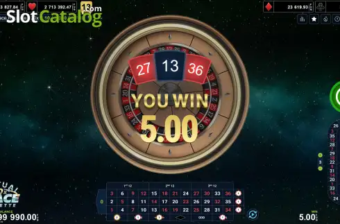 Οθόνη3. Virtual Space Roulette 120x Κουλοχέρης