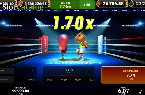 Οθόνη3. Cashybara Boxing Edition Κουλοχέρης