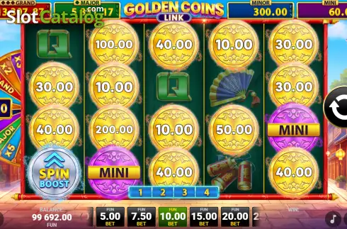 Οθόνη3. Panda's Gold Golden Coins Link Κουλοχέρης