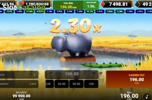 Οθόνη3. Hippo Splash (Amusnet) Κουλοχέρης
