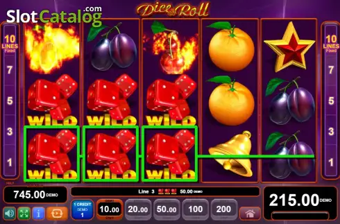Οθόνη3. Dice & Roll Κουλοχέρης