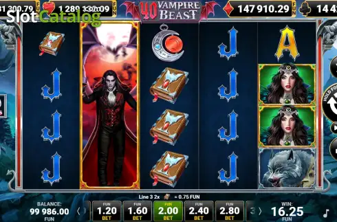 Οθόνη3. 40 Vampire Beast Κουλοχέρης 