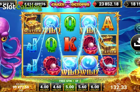 Οθόνη3. Crazy Octopus Κουλοχέρης