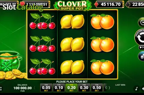 Οθόνη2. Clover Super Pot Κουλοχέρης