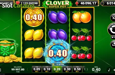 Οθόνη3. Clover Super Pot Κουλοχέρης