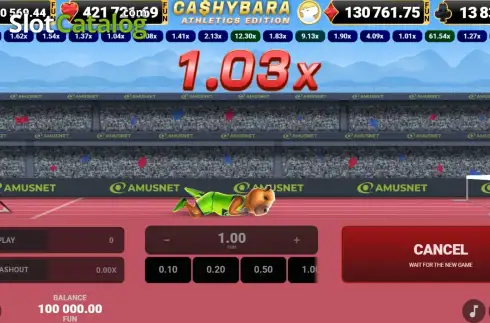Οθόνη2. Cashybara Athletics Edition Κουλοχέρης