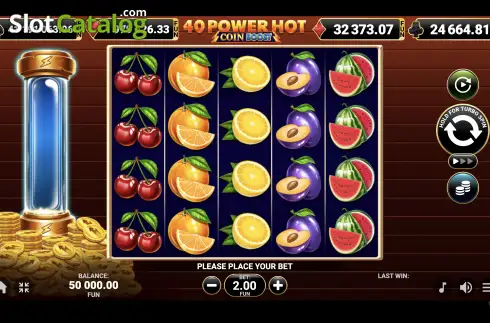 Οθόνη2. 40 Power Hot Coin Boost Κουλοχέρης