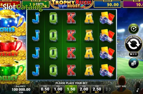 Οθόνη2. Trophy Rush Triple Boost Κουλοχέρης