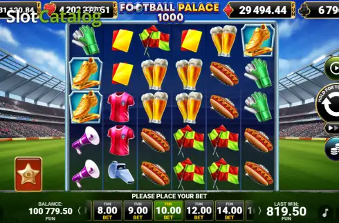 Οθόνη2. Football Palace 1000 Κουλοχέρης