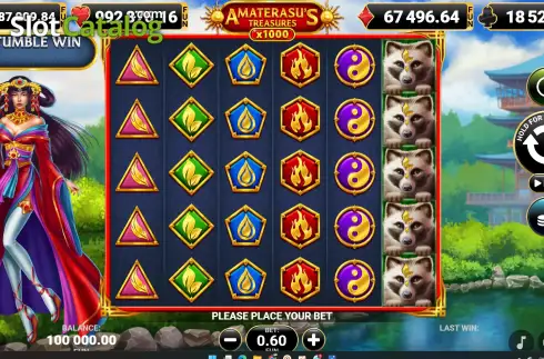 Οθόνη2. Amaterasu's Treasures x1000 Κουλοχέρης