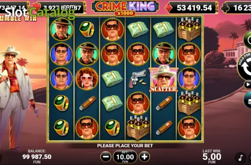 Οθόνη2. Crime King 1000 Κουλοχέρης