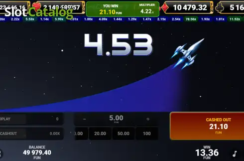 Οθόνη3. Rocket Trail Κουλοχέρης