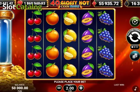 Οθόνη2. 40 Glossy Hot Coin Boost Κουλοχέρης