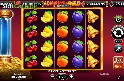 Οθόνη2. 40 Fruits & Gold Coin Boost Κουλοχέρης