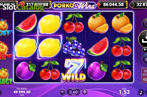 Οθόνη3. Porko Wins Κουλοχέρης