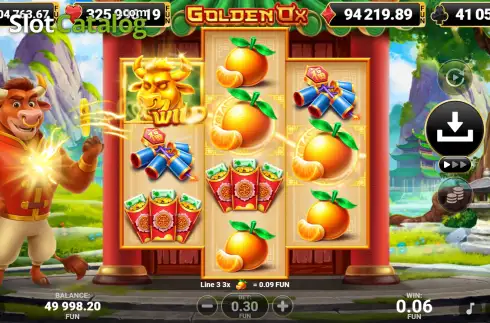 Οθόνη3. Golden Ox (Amusnet) Κουλοχέρης