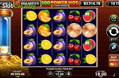 Οθόνη2. 100 Power Hot Coin Boost Κουλοχέρης