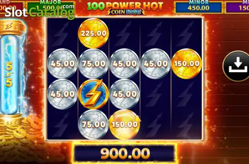 Οθόνη3. 100 Power Hot Coin Boost Κουλοχέρης