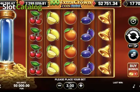 Οθόνη2. 100 Extra Crown Coin Boost Κουλοχέρης