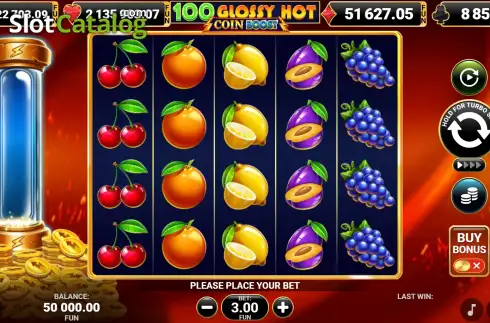 Οθόνη2. 100 Glossy Hot Coin Boost Κουλοχέρης