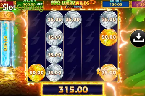 Οθόνη3. 100 Lucky Wilds Hot Coin Boost Κουλοχέρης