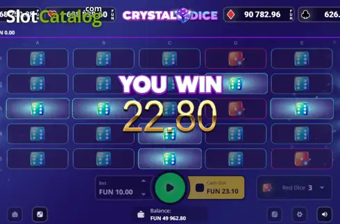Οθόνη3. Crystal Dice (Amusnet) Κουλοχέρης