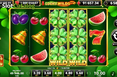 Οθόνη3. 5 Lucky Wilds Hot Κουλοχέρης 