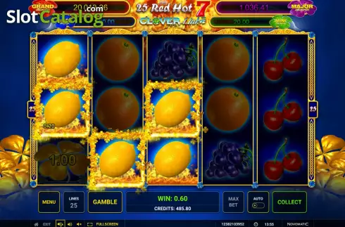Οθόνη4. 25 Red Hot 7 Clover Link Κουλοχέρης