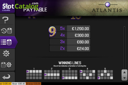 Οθόνη8. Atlantis (Apollo Games) Κουλοχέρης 