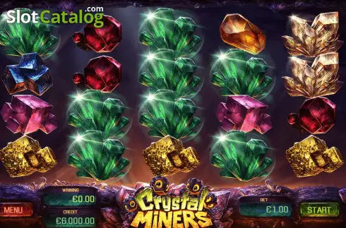 Οθόνη2. Crystal Miners Κουλοχέρης