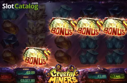 Οθόνη5. Crystal Miners Κουλοχέρης