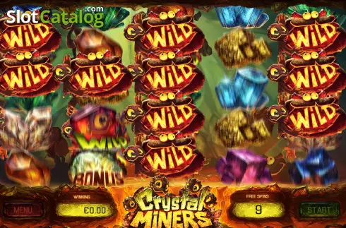Οθόνη7. Crystal Miners Κουλοχέρης